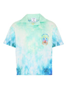 Camicia per bambino Casablanca Kids blu a maniche corte - Rubino Kids