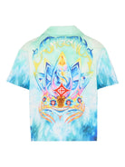 Camicia per bambino Casablanca Kids blu a maniche corte - Rubino Kids