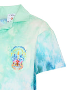 Camicia per bambino Casablanca Kids blu a maniche corte - Rubino Kids