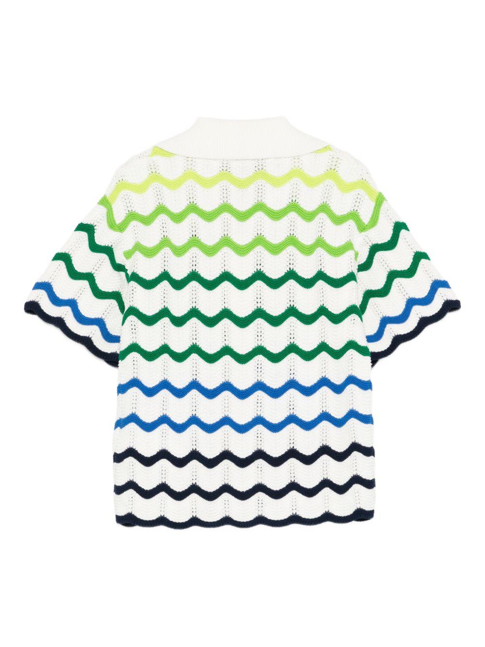 Camicia per bambino Casablanca Kids multicolor con design onde sfumate - Rubino Kids