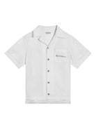 Camicia per bambino Dolce & Gabbana Kids bianco con ricamo - Rubino Kids