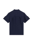 Camicia per bambino Dolce & Gabbana Kids blu con colletto alla coreana - Rubino Kids