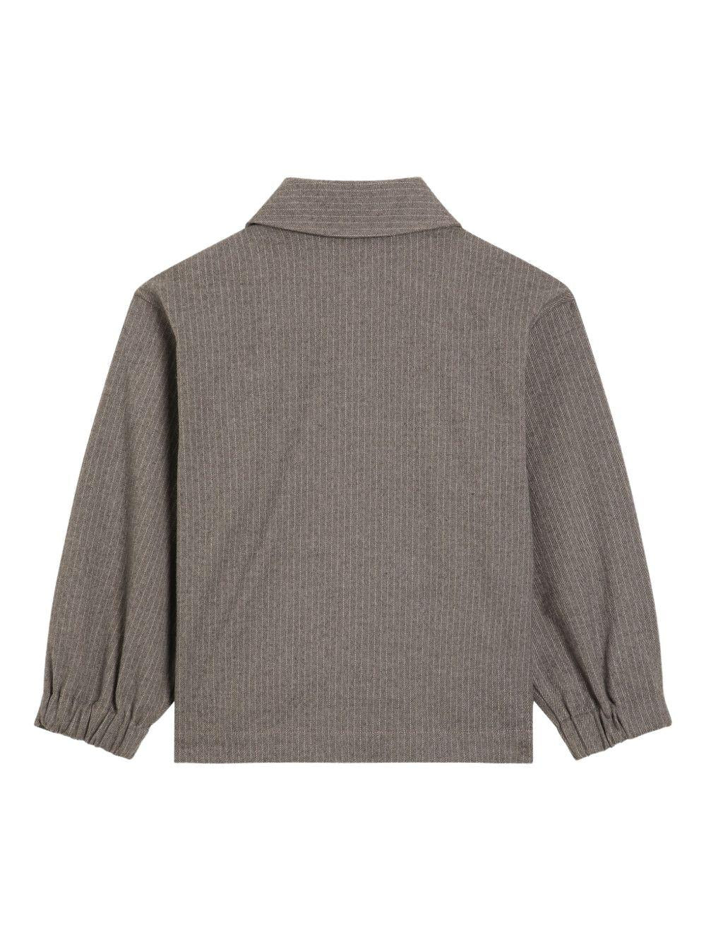 Camicia per bambino Dolce & Gabbana Kids grigio a righe - Rubino Kids