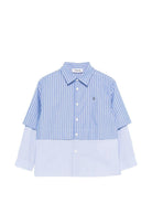 Camicia per bambino DONDUP Kids azzurra con design a righe - Rubino Kids