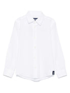 Camicia per bambino Drumohr Kids bianco con applicazione - Rubino Kids