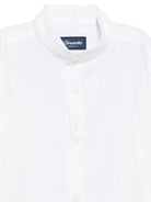 Camicia per bambino Drumohr Kids bianco con colletto rialzato - Rubino Kids