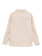 Camicia per bambino Eleventy Kids beige con motivo pied - de - poule - Rubino Kids
