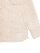 Camicia per bambino Eleventy Kids beige con motivo pied - de - poule - Rubino Kids