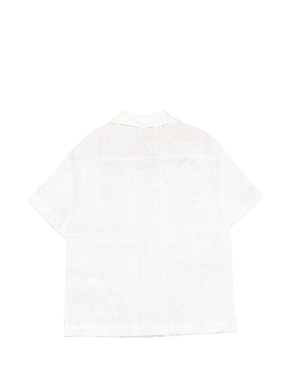 Camicia per bambino Eleventy Kids bianca con design a fantasia - Rubino Kids