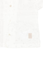 Camicia per bambino Eleventy Kids bianca con design a fantasia - Rubino Kids