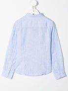 Camicia per bambino Emporio Armani Kids azzurra con colletto classico - Rubino Kids