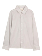 Camicia per bambino Givenchy Kids beige con motivo a righe - Rubino Kids