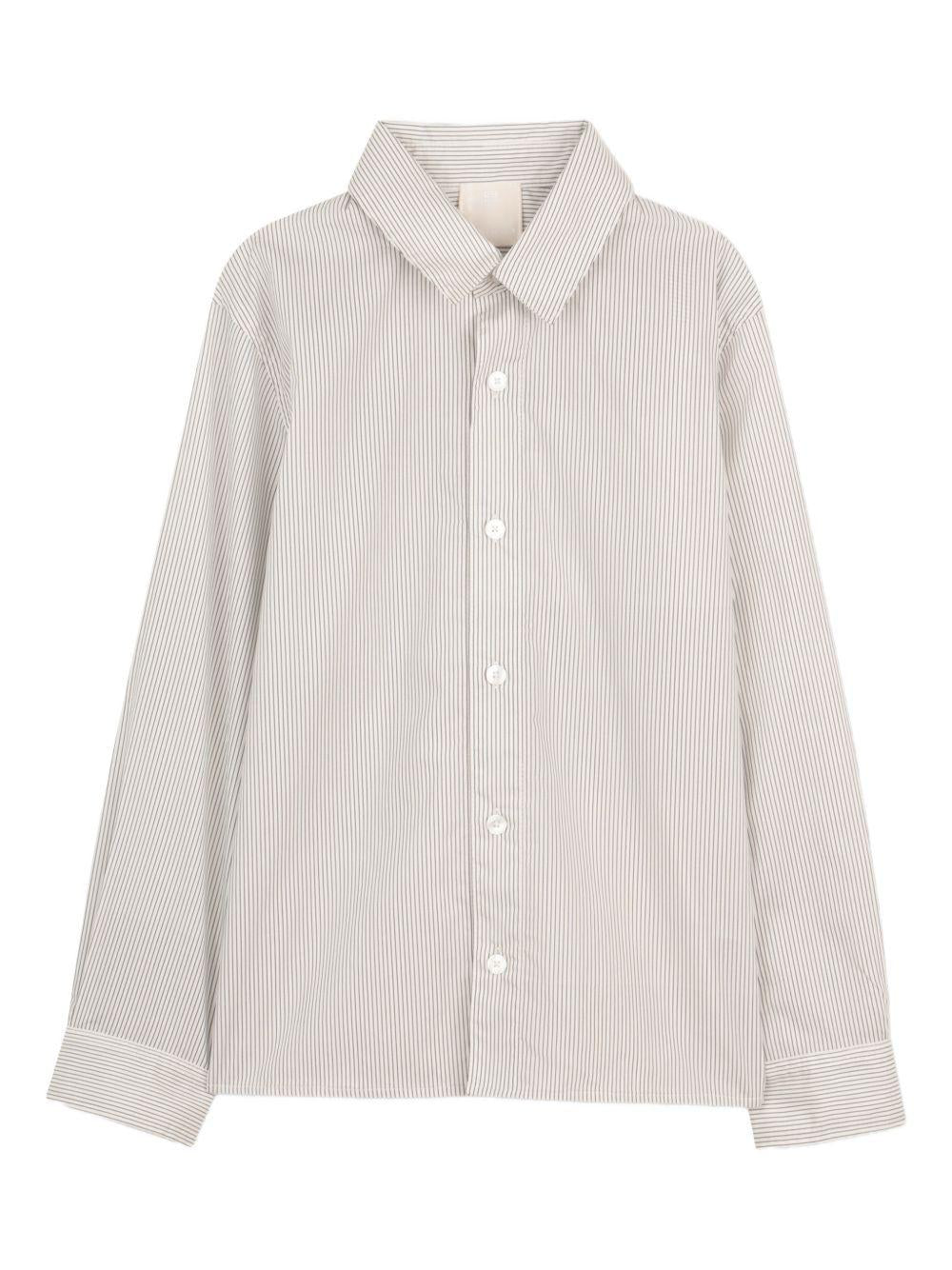 Camicia per bambino Givenchy Kids beige con motivo a righe - Rubino Kids