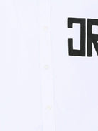 Camicia per bambino John Richmond Junior bianco con logo sul petto - Rubino Kids