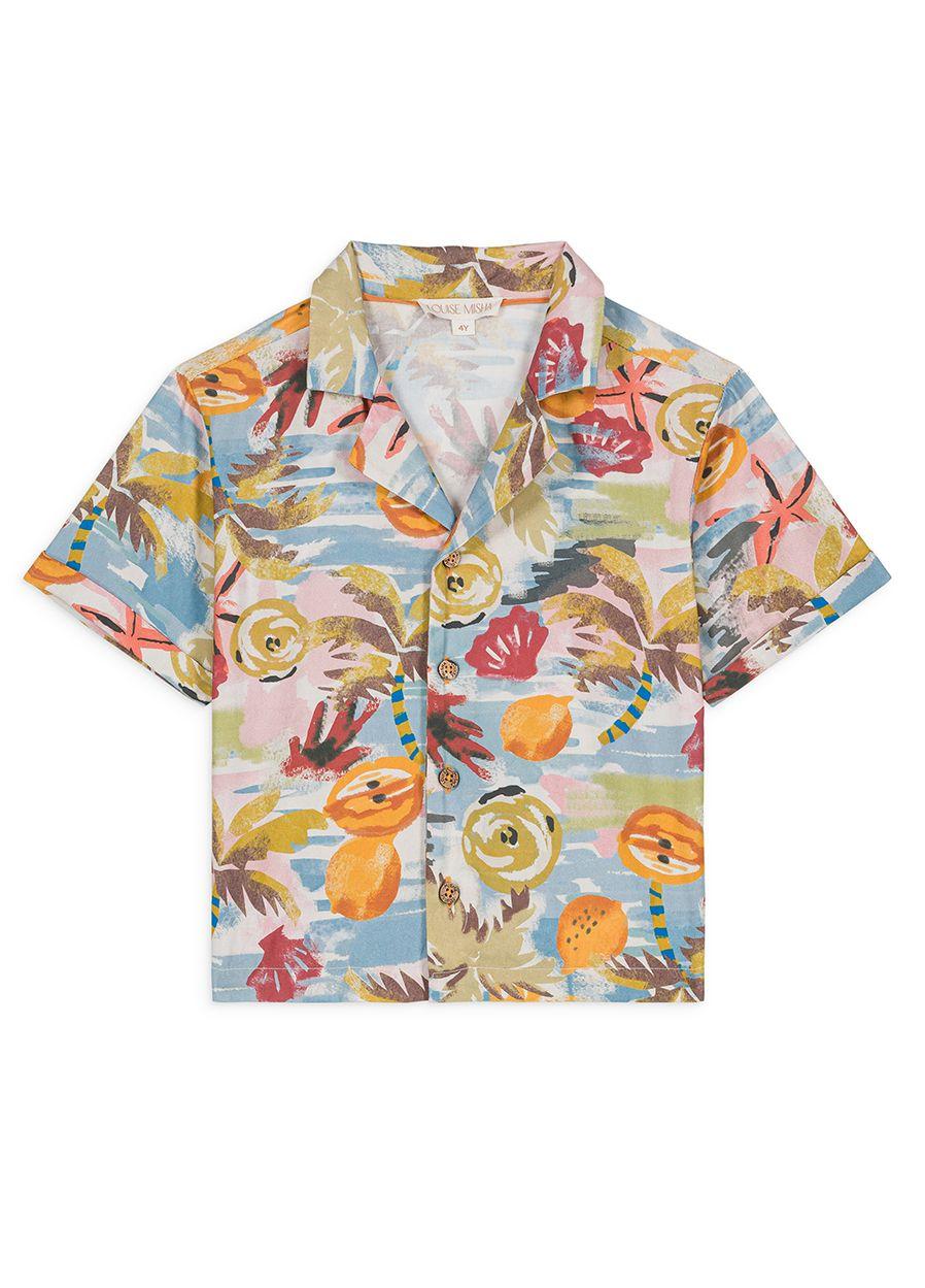 Camicia per bambino Louise Misha Kids multicolor con stampa grafica - Rubino Kids