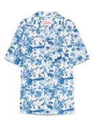 Camicia per bambino MC2 Saint Barth Kids Kalea bianco con stampa con motivo - Rubino Kids