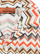 Camicia per bambino Missoni Kids beige chiaro con colletto stile campeggio - Rubino Kids