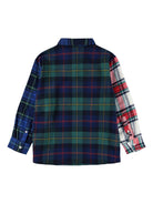 Camicia per bambino Molo blu con design patchwork - Rubino Kids