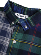 Camicia per bambino Molo blu con design patchwork - Rubino Kids