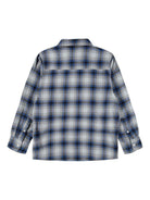 Camicia per bambino Molo blu con motivo a quadri - Rubino Kids