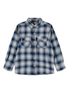 Camicia per bambino Molo blu con motivo a quadri - Rubino Kids