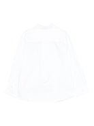 Camicia per bambino Moschino Kids bianco con ricamo Teddy - Rubino Kids