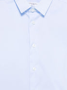 Camicia per bambino Paolo Pecora Kids azzurro con mini etichetta con logo - Rubino Kids