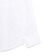 Camicia per bambino Paolo Pecora Kids bianco con ricamo logo - Rubino Kids