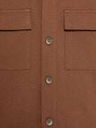 Camicia per bambino Paolo Pecora Kids marrone a maniche lunghe - Rubino Kids