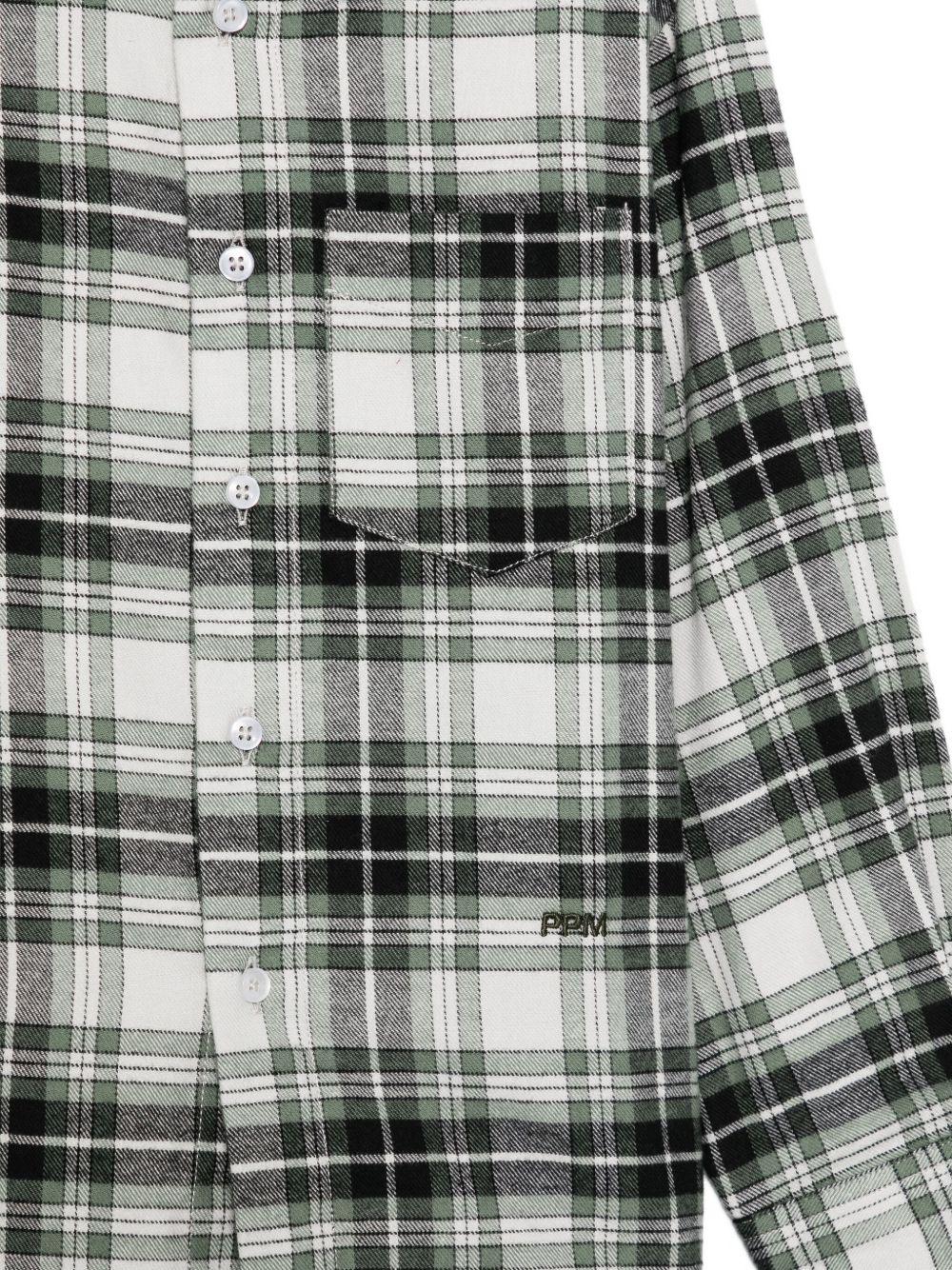 Camicia per bambino Paolo Pecora Kids verde a quadri - Rubino Kids