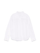 Camicia per bambino POLO RALPH LAUREN KIDS bianco con ricamo Polo Pony - Rubino Kids