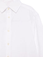 Camicia per bambino POLO RALPH LAUREN KIDS bianco con ricamo Polo Pony - Rubino Kids