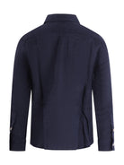 Camicia per bambino Polo Ralph Lauren Kids blu con ricamo Polo Pony sul davanti - Rubino Kids