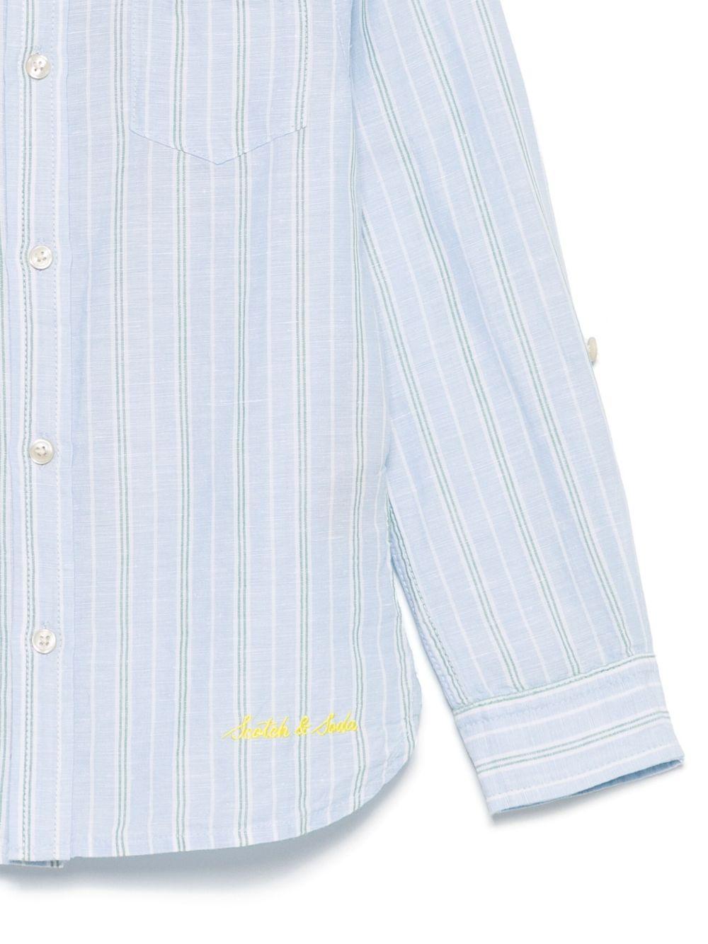 Camicia per bambino Scotch & Soda Kids azzurro a righe - Rubino Kids