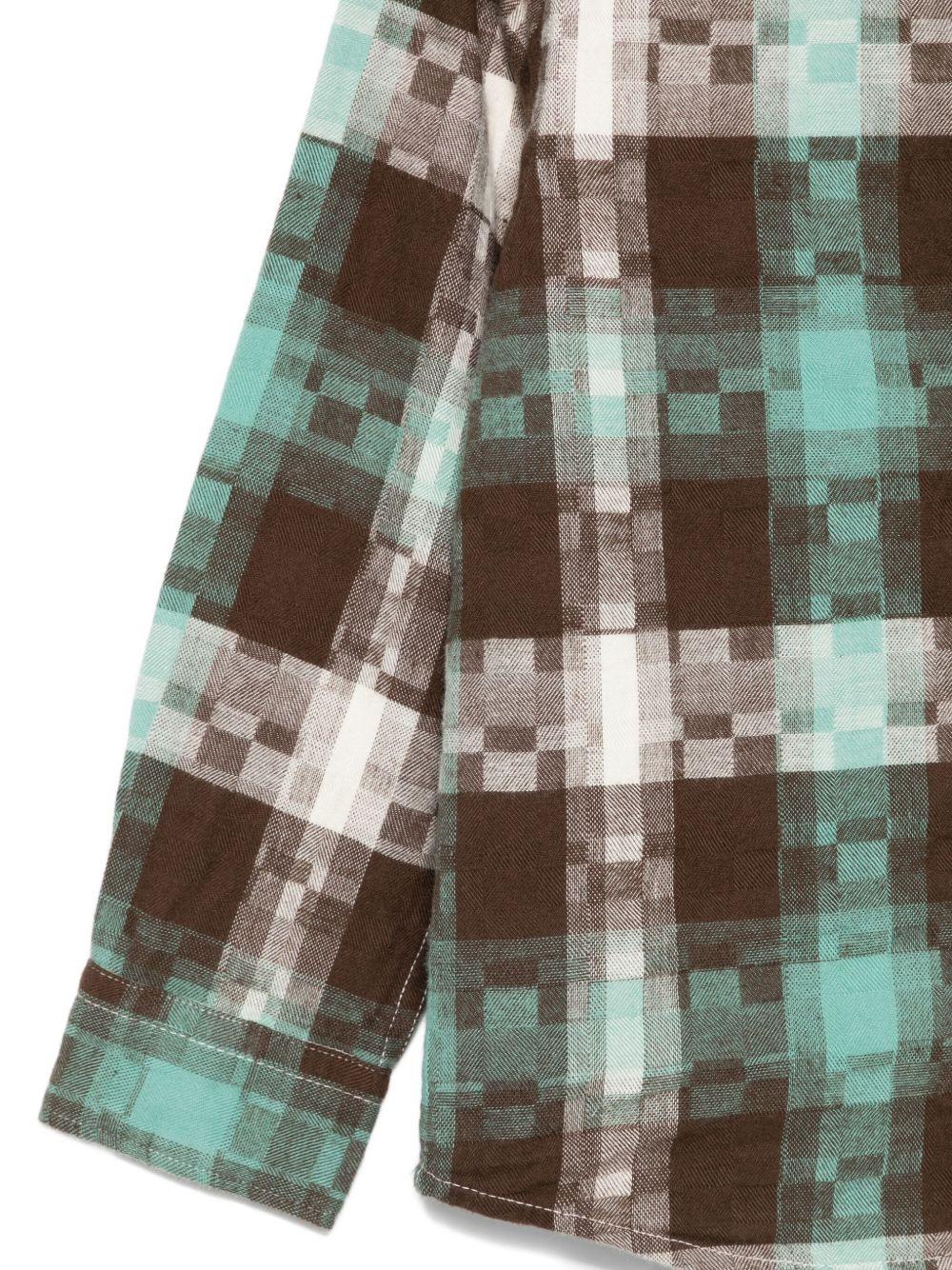 Camicia per bambino Scotch & Soda Kids verde con motivo a quadri - Rubino Kids