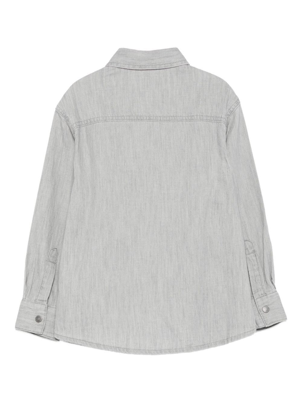 Camicia per bambino Stella McCartney Kids grigio con stampa scoiattolo - Rubino Kids