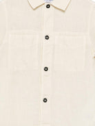 Camicia per bambino Stone Island Junior beige a maniche corte - Rubino Kids