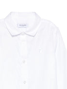 Camicia per bambino Trussardi Junior bianca con colletto ricamato - Rubino Kids