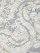 Camicia per bambino Versace Kids grigio con stampa Barocco - Rubino Kids