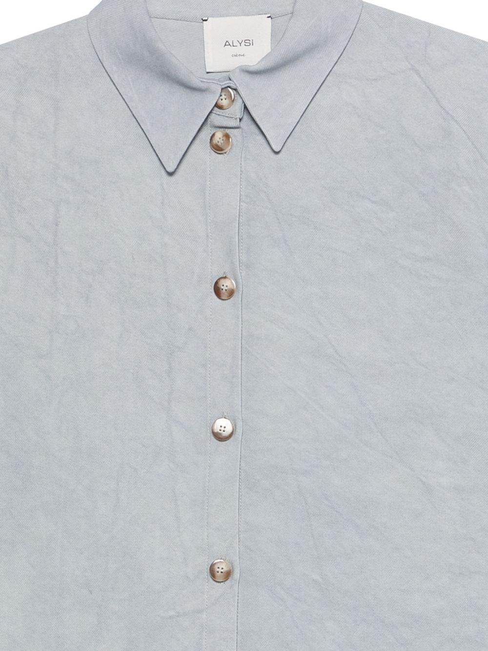 Camicia per donna Alysi azzurra con colletto classico - Rubino Kids