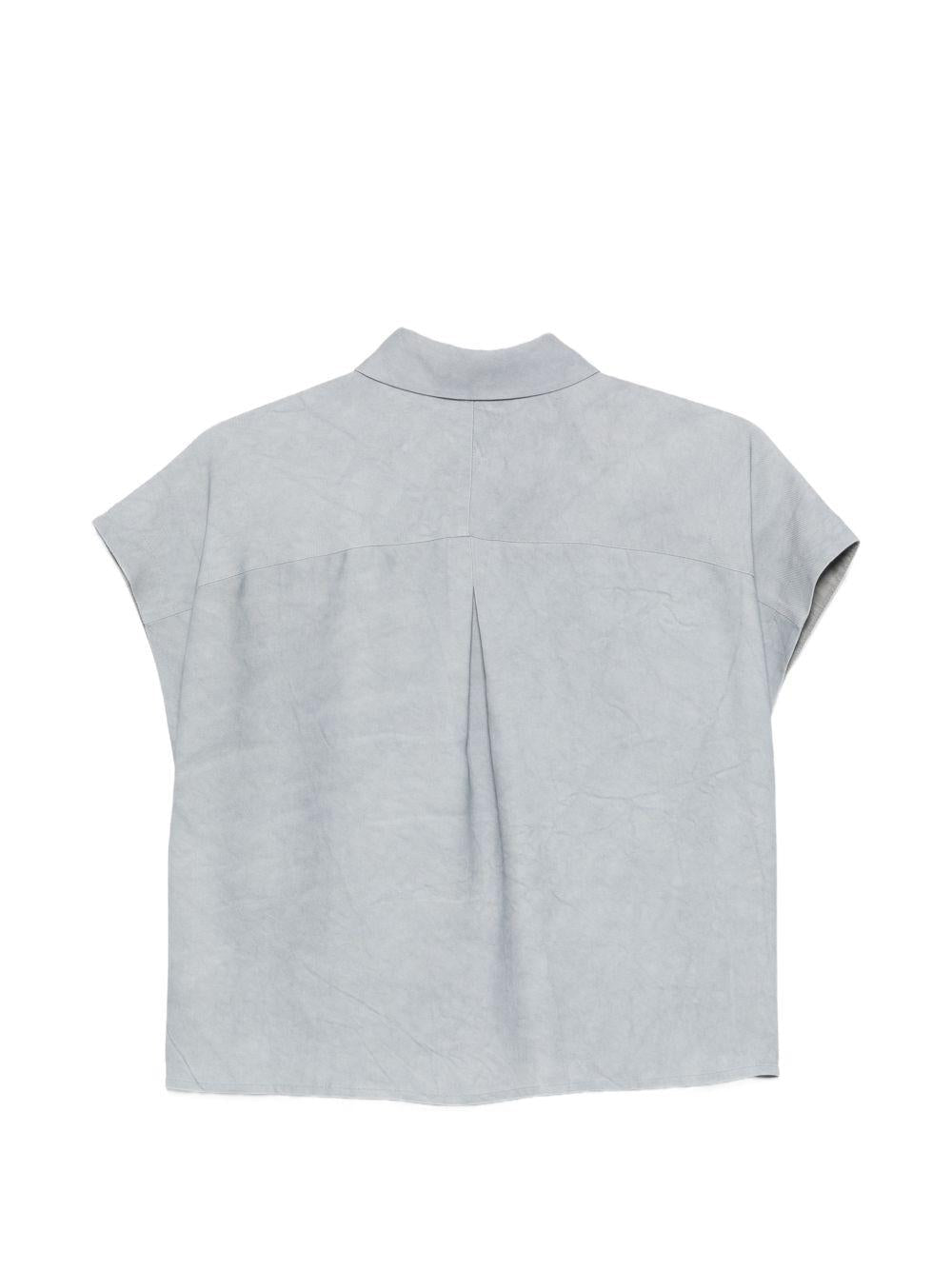 Camicia per donna Alysi azzurra con colletto classico - Rubino Kids