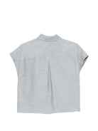 Camicia per donna Alysi azzurra con colletto classico - Rubino Kids