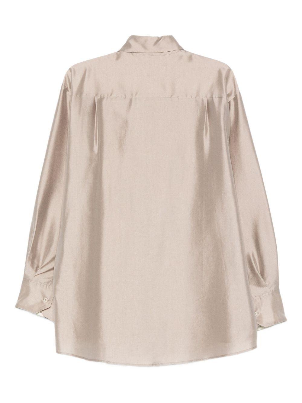 Camicia per donna Alysi beige con chiusura a bottoni - Rubino Kids