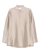 Camicia per donna Alysi beige con chiusura a bottoni - Rubino Kids