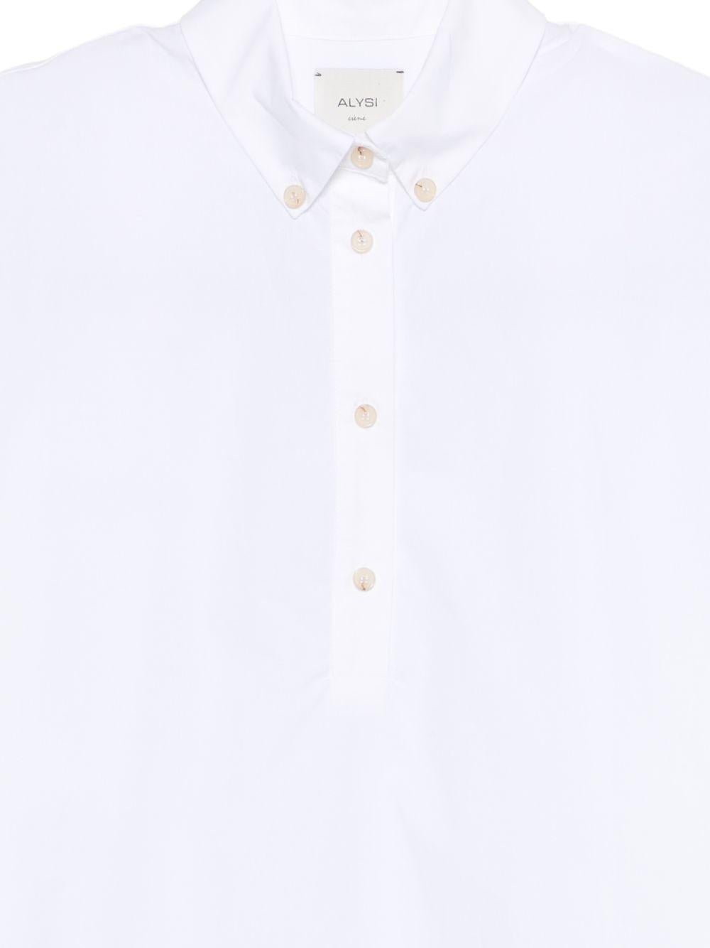 Camicia per donna Alysi bianca con colletto classico - Rubino Kids