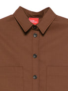 Camicia per donna Merci marrone con colletto classico - Rubino Kids