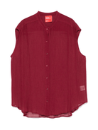 Camicia per donna Merci rosso semi trasparente - Rubino Kids