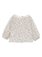 Camicia per neonata Jesurum Baby écru con stampa floreale - Rubino Kids