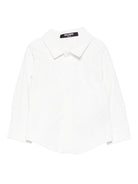 Camicia per neonato Balmain Kids bianca con motivo geometrico - Rubino Kids