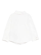 Camicia per neonato Balmain Kids bianca con motivo geometrico - Rubino Kids